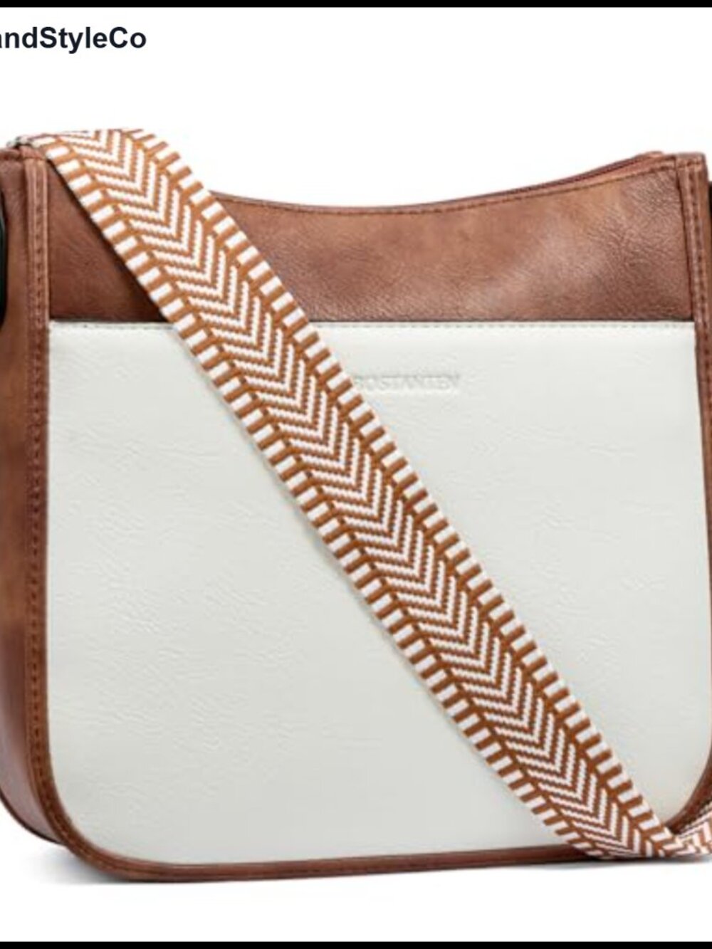Women's Vegan Leather Crossbody Purse with Wide Strap | Green